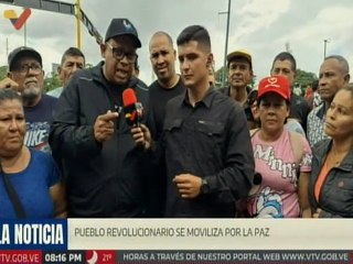 Aragüeños se concentran  por la paz y la democracia venezolana