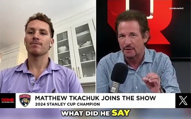 Matthew Tkachuk on his dad's emotion when he won the cup