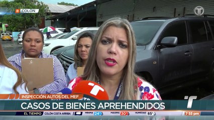 Fiscales inspeccionan vehículos devueltos al Municipio de Colón