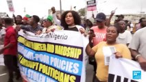 Ciudadanos se manifiestan en Nigeria en rechazo al alto costo de la vida