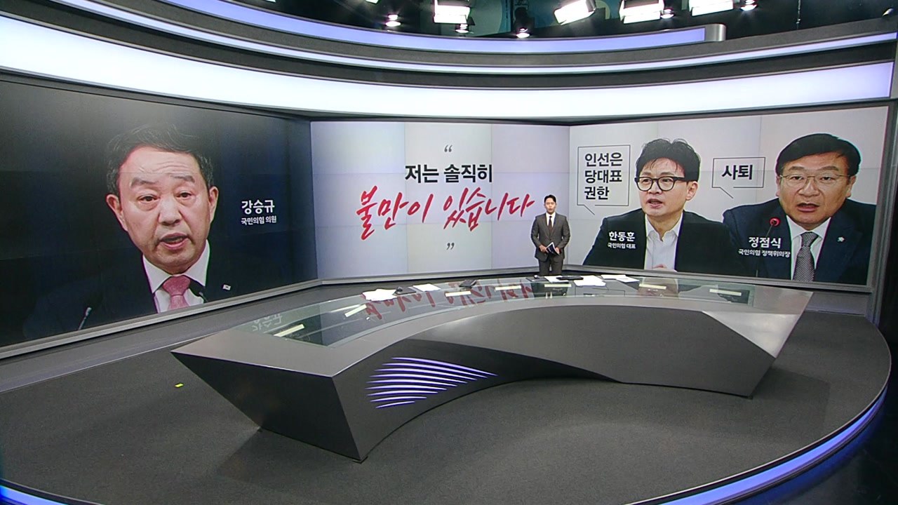 강승규 "정책위의장 사퇴, 솔직히 불만" 김종혁 "계파 갈등 또 있을 것" [앵커리포...