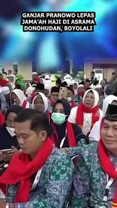 Ganjar Pranowo Lepas Jamaah Haji di Asrama Donohudan Boyolali