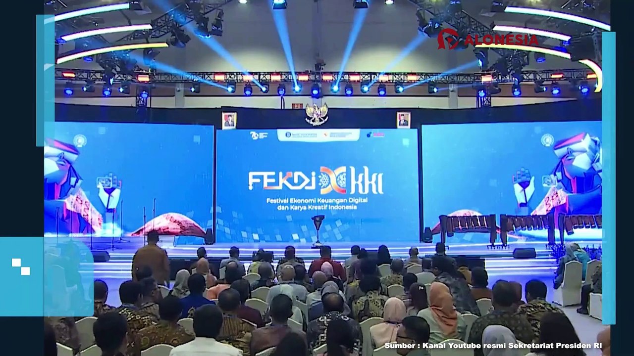 Presiden Jokowi Resmikan Pembukaan Festival Ekonomi Keuangan Digital dan Karya Kreatif Indonesia 2024 di Jakarta