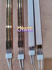 Latest twin tubes halg gold coated infrared quartz heat lamps 1000w 4200w heating lamp twin tube