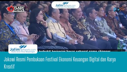 Jokowi Resmi Pembukaan Festival Ekonomi Keuangan Digital dan Karya Kreatif
