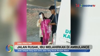 Jalan Rusak, Seorang Ibu di Bogor Terpaksa Melahirkan di Ambulans