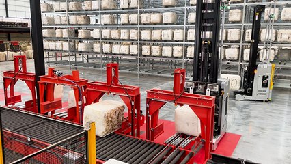 Melbourne's fully-automated wool handling centre