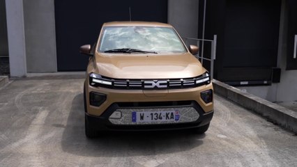 New Dacia Spring Exterior Design in Beige Safari