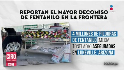 Autoridades de EU reportaron el mayor decomiso de fentanilo de la historia