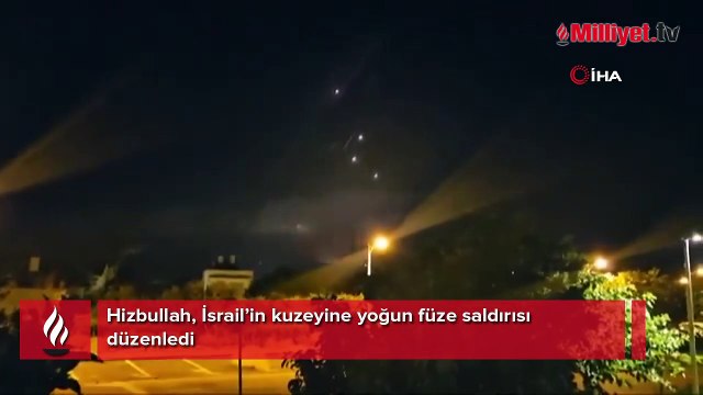 Hizbullah’tan İsrail’e yoğun füze saldırısı