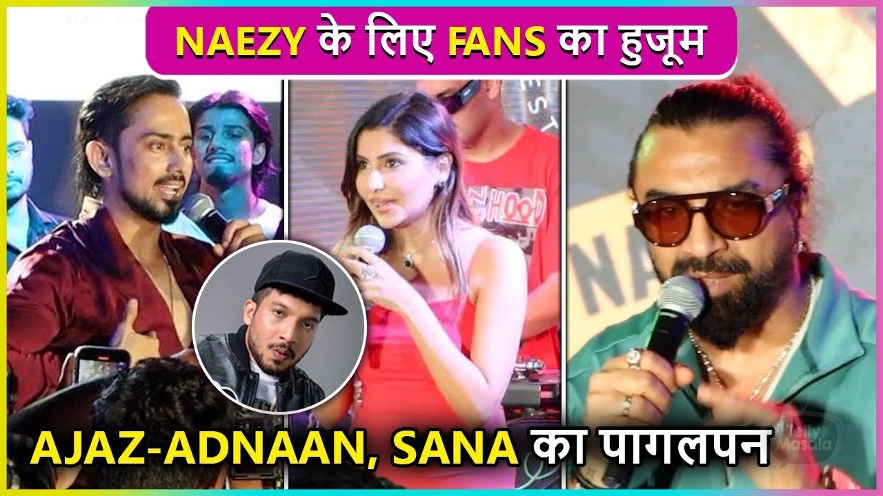 Naezy's Crazy Fans, Ajaz Khan, Adnaan Shaikh and Sana Sultan Scream Trophy Toh Kurla Ayegi.. Bigg Boss OTT 3 Finale