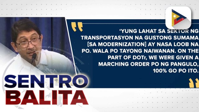DOTr, nilinaw na magpapatuloy ang pagpapatupad ng Public Transport Modernization Program