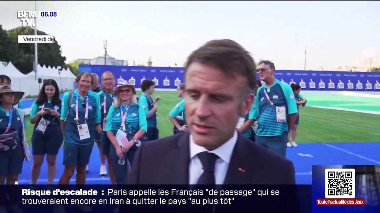 JO - Emmanuel Macron revient sur la polémique de la cérémonie d'ouverture : " Les Français et le monde ont été très fiers de cette cérémonie. Cette audace a fait du bien à beaucoup de gens"