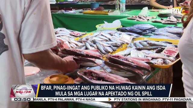 BFAR, pinag-iingat ang publiko na huwag kainin ang isda mula sa mga lugar ng apektado ng oil spill