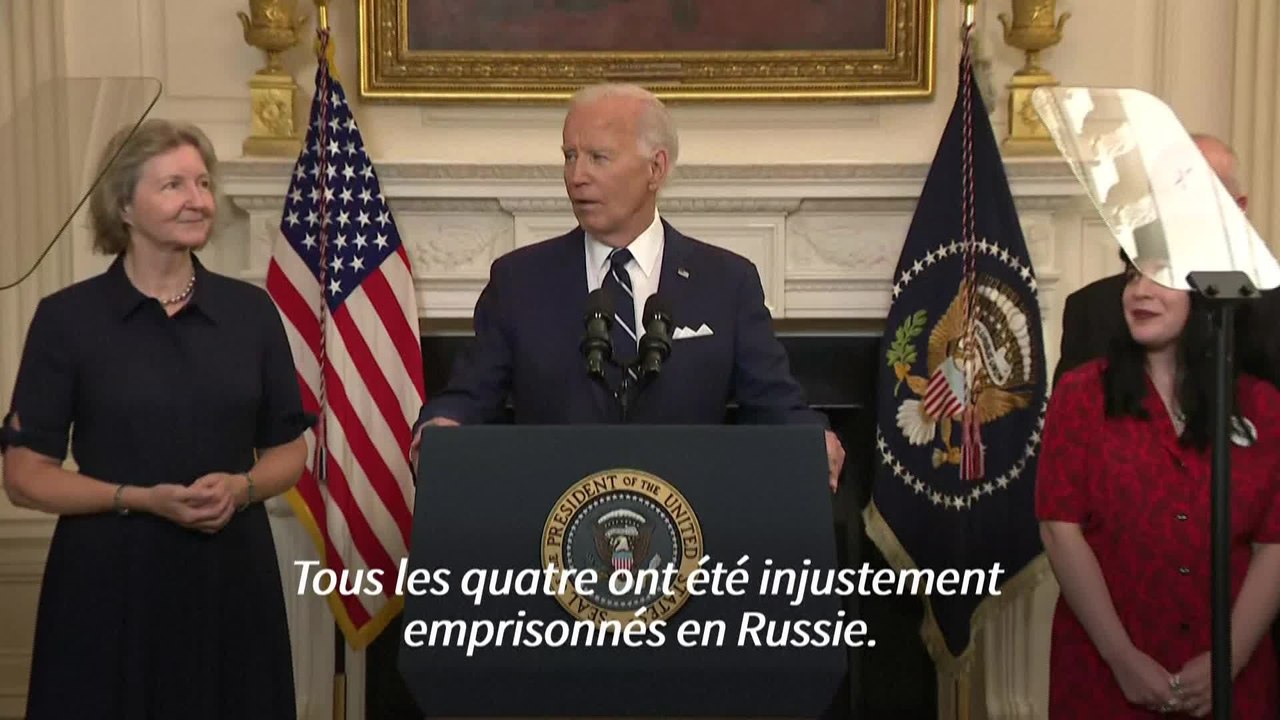 Prisonniers libérés par la Russie: Biden déclare leur calvaire terminé