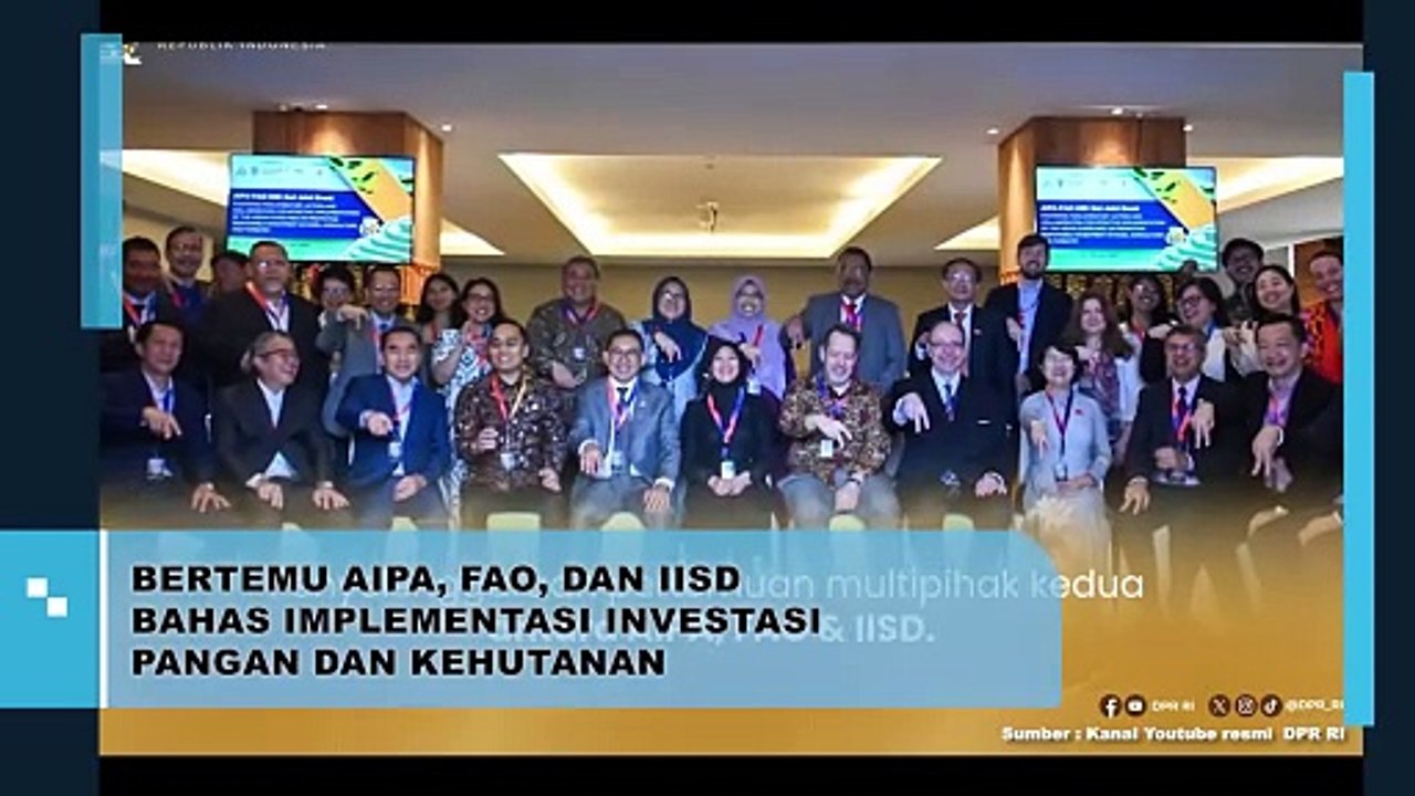 BERTEMU AIPA, FAO, DAN IISD BAHAS IMPLEMENTASI INVESTASI PANGAN DAN KEHUTANAN