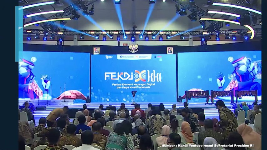 Presiden Jokowi Resmikan Pembukaan Festival Ekonomi Keuangan Digital dan Karya Kreatif Indonesia 2024 Di Jakarta