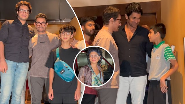 Aamir Khan Spotted With His Sons & Kiran Rao During Family Outing