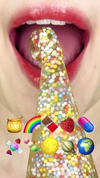 asmr EMOJI FOOD HONEY CANDY MUKBANG  꿀 캔디 이모지 먹방 eating sounds