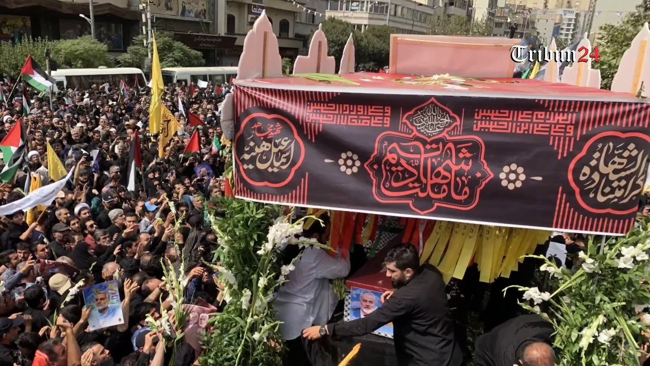 Jutaan orang berkabung atas meninggalnya Ismail Haniyeh dari Hamas dalam acara pemakaman di Iran