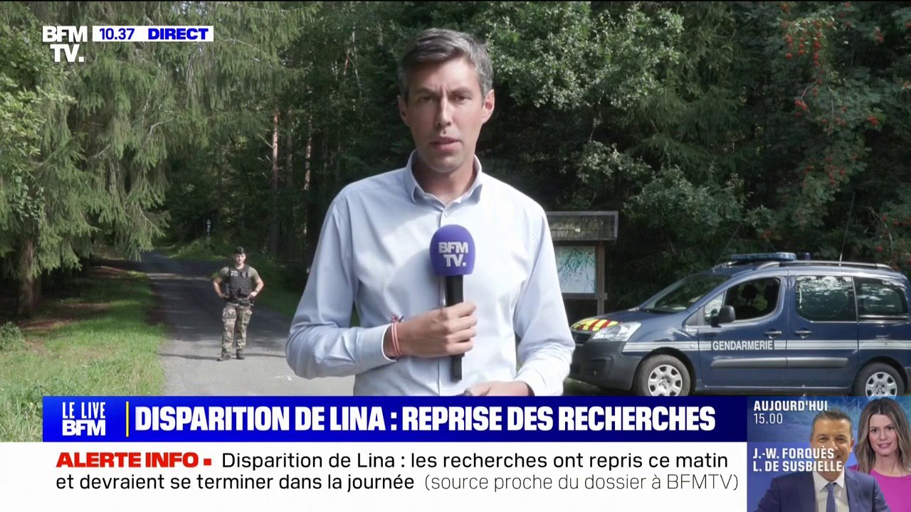 Disparition de Lina: les recherches ont repris ce vendredi matin et devraient se terminer dans la journée, avec un dispositif allégé