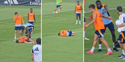 Download Video: Real Madrid antrenmanında sert müdahale: Arda Güler acılar içinde yerde kaldı