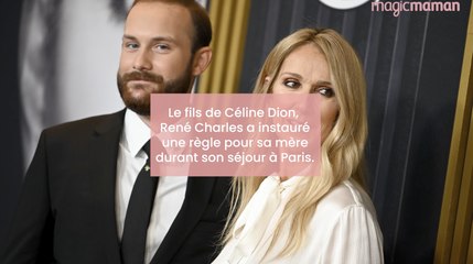 Le fils de Céline Dion, René Charles à instauré une règle pour sa mère durant son séjour à Paris