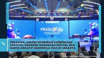 Presiden Jokowi Resmikan Pembukaan Festival Ekonomi Keuangan Digital dan Karya Kreatif Indonesia 2024