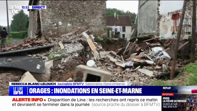 Seine-et-Marne: des dégâts impressionnants à Sablonnières après le passage des orages