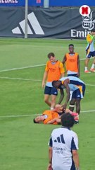 Real Madrid Antrenmanında Rüdiger'den Arda Güler'e Sert Faul!