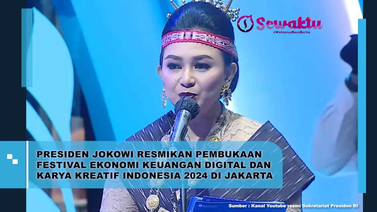 Presiden Jokowi Resmikan Pembentukan Festival Ekonomi Keuangan Digital dan Karya Kreatif Indonesia 2024 di Jakarta