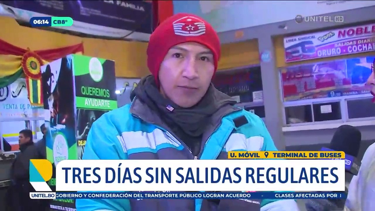 La salida de buses desde la terminal de buses es normal tras el paro