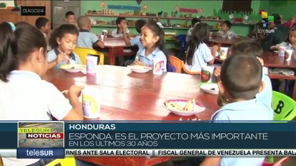 Gobierno de Honduras invierte mas de 42 millones de dólares en merienda escolar