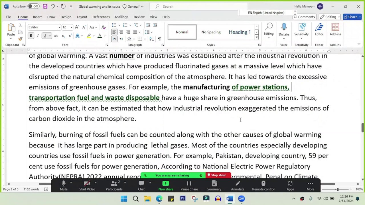 Essay Evaluation: CSS/PMS Essay on Climate Change and Global Warming | CSS PMS Writing Coach