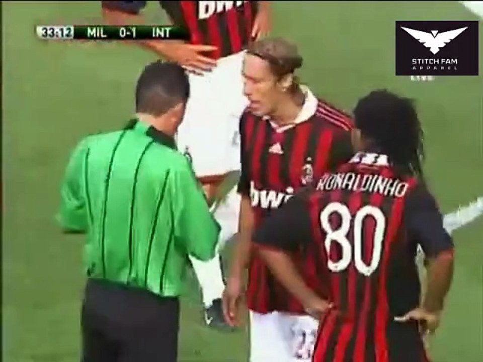 Ronaldinho Funny Red Card @Football