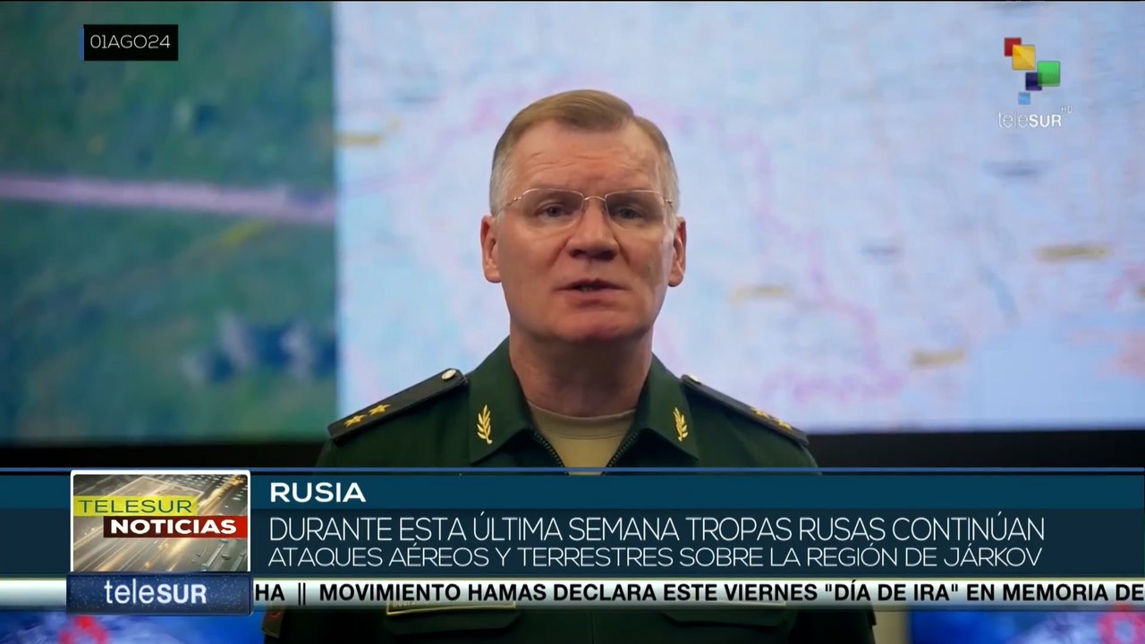 Tropas rusas continúan ataques aéreos y terrestres sobre la región de Járkov