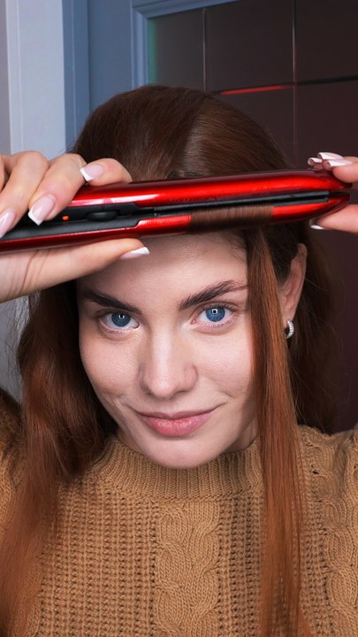 Girly secrets for perfectly curled hair using hair straightener ‍♀️