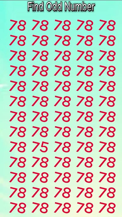 Guess the odd letter / number #quiz