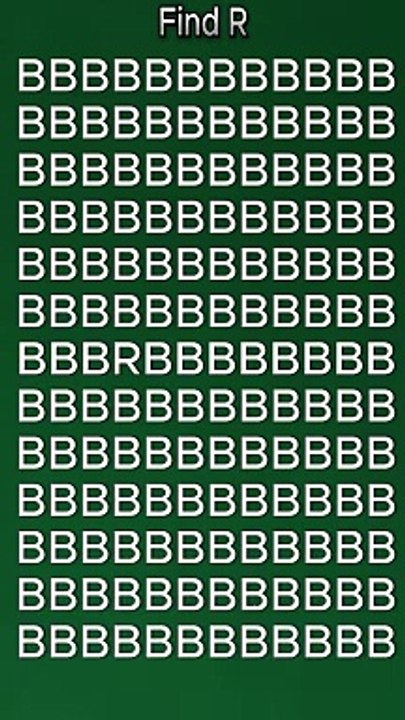 Guess odd letter / number #quiz