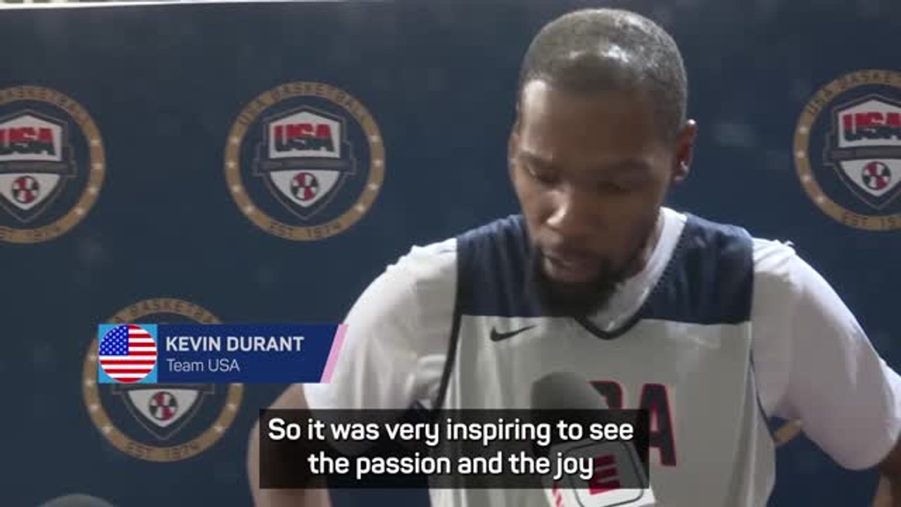 Durant & Booker awestruck by Simone Biles' 'peak athleticism'