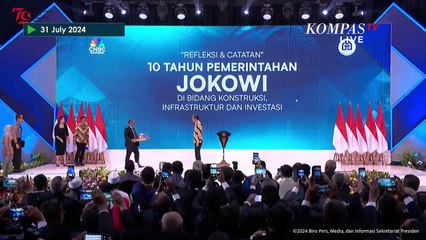 [FULL] Pidato Jokowi Usai Terima Penghargaan Bapak Konstruksi Indonesia