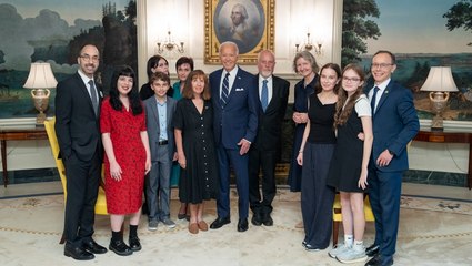 Watch: Biden shares Oval Office phone call with freed US hostages