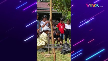 BANJIR PUJIAN! Maudy Ayunda Samperin SD Terpencil di Kalbar