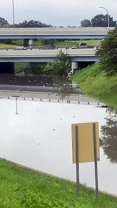 I-94 ramps severely flooded after heavy rain in Metro Detroit