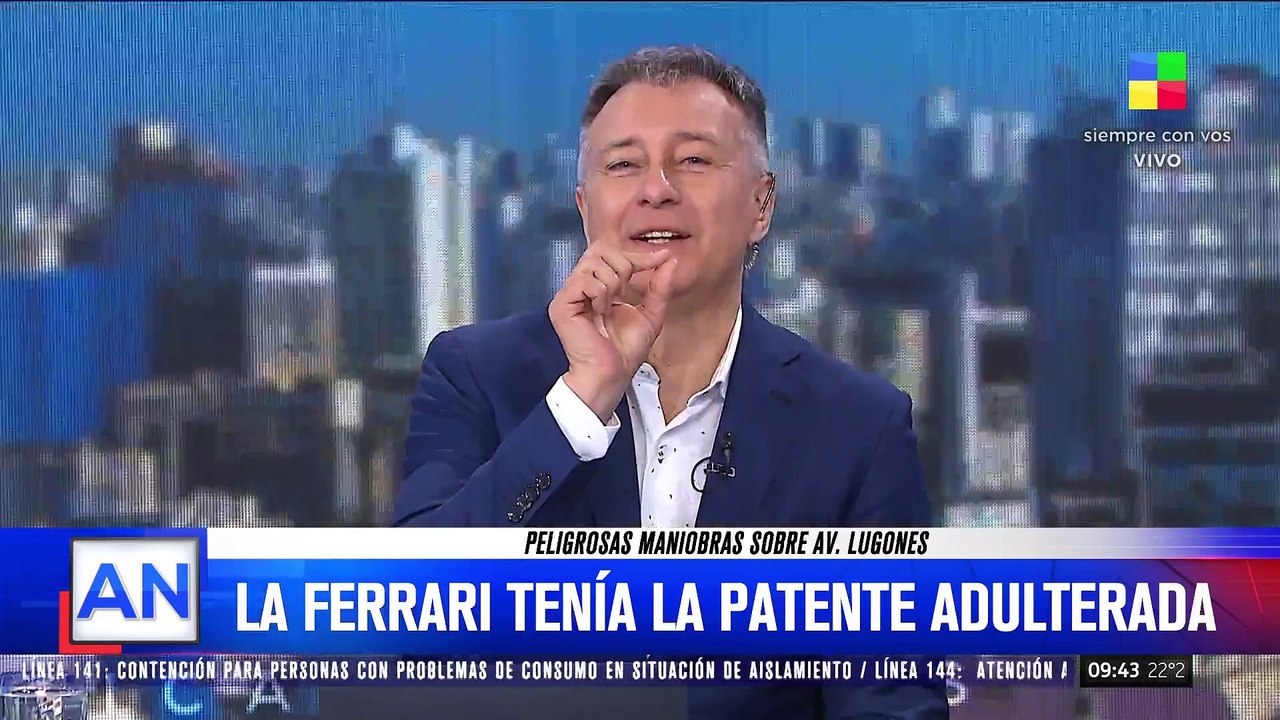 Denunciaron al titular de la Ferrari que hizo una peligrosa maniobra en la Av. Lugones