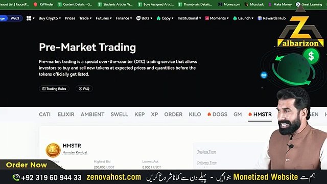 Hamster Kombat Listing on OKX _ Hamster Kombat New Updated Price on OKX _ Online Earning _ Albarizon(360P)