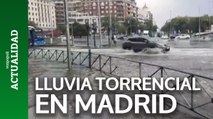 La lluvia sorprende y provoca inundaciones en Madrid