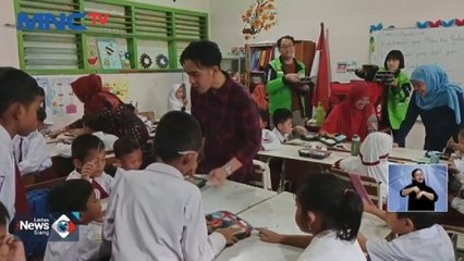 Download Video: Gibran Uji Coba Makan Siang Bergizi Gratis di SDN Klampis Ngasem 3