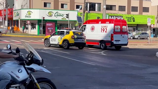 Surtada na Avenida Brasil mobiliza efetivo policial e médico em Cascavel