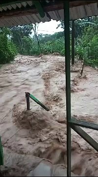 Intensas lluvias en Polo, Barahona, dejan viviendas destruidas y caminos intransitables